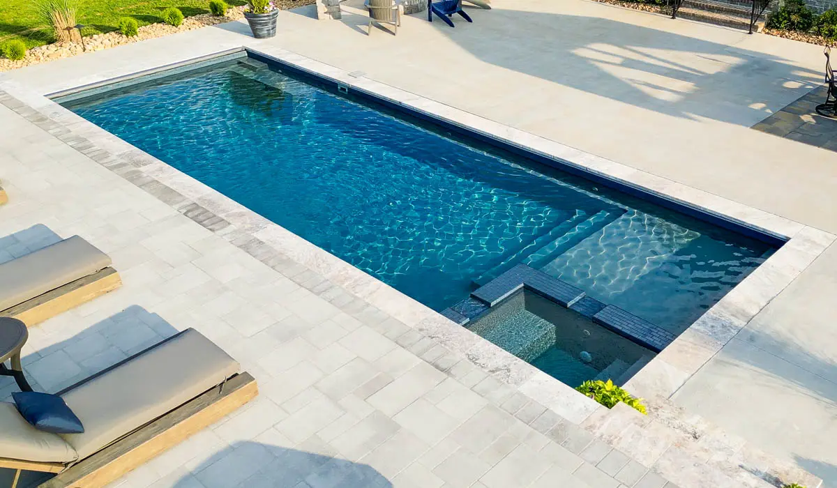 Small Backyards: Enhance your new home builds with Evo Pools’ Luminescent fiberglass swimming pool