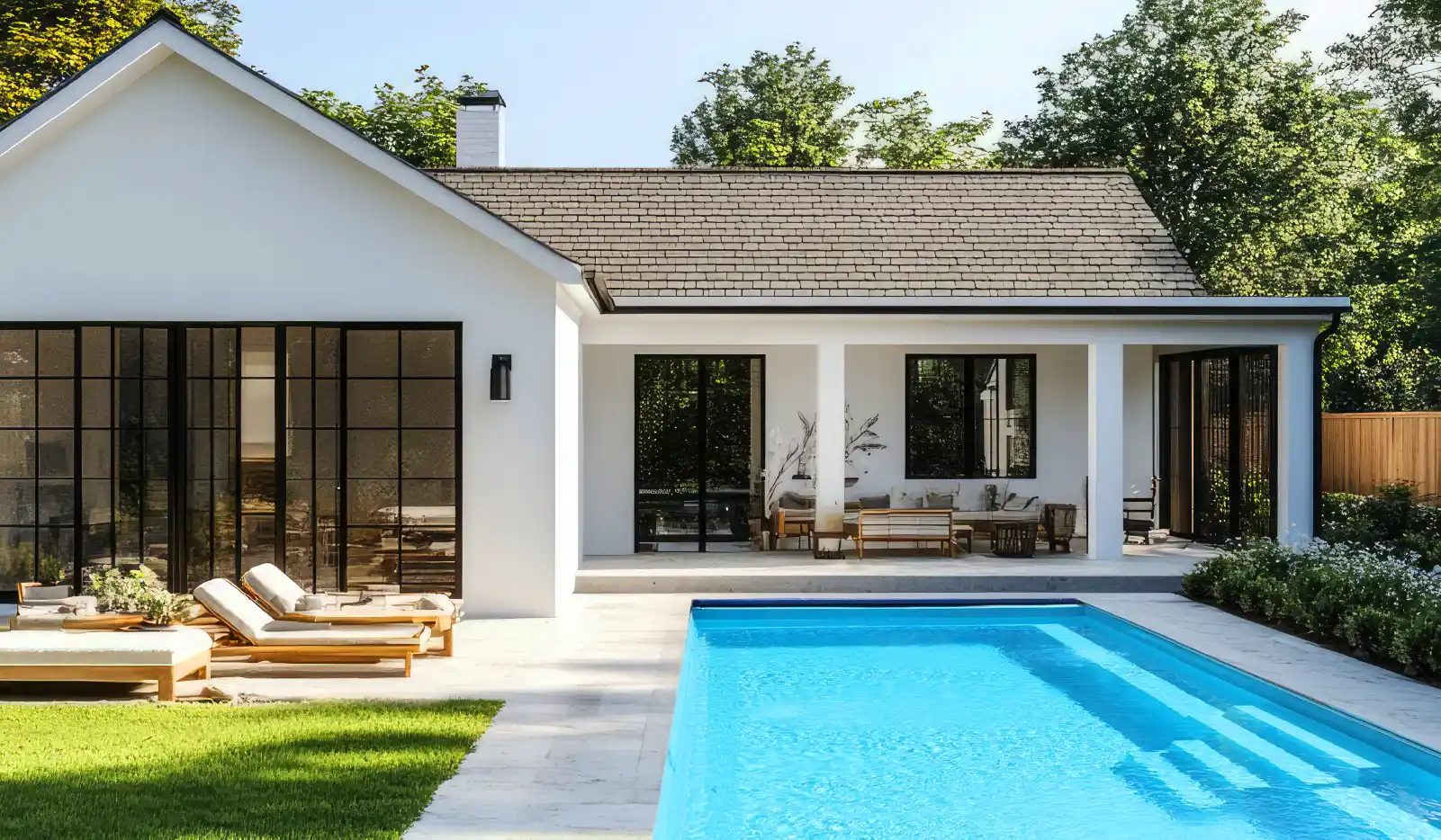 small backyard pool design: maximizing luxury in compact outdoor spaces