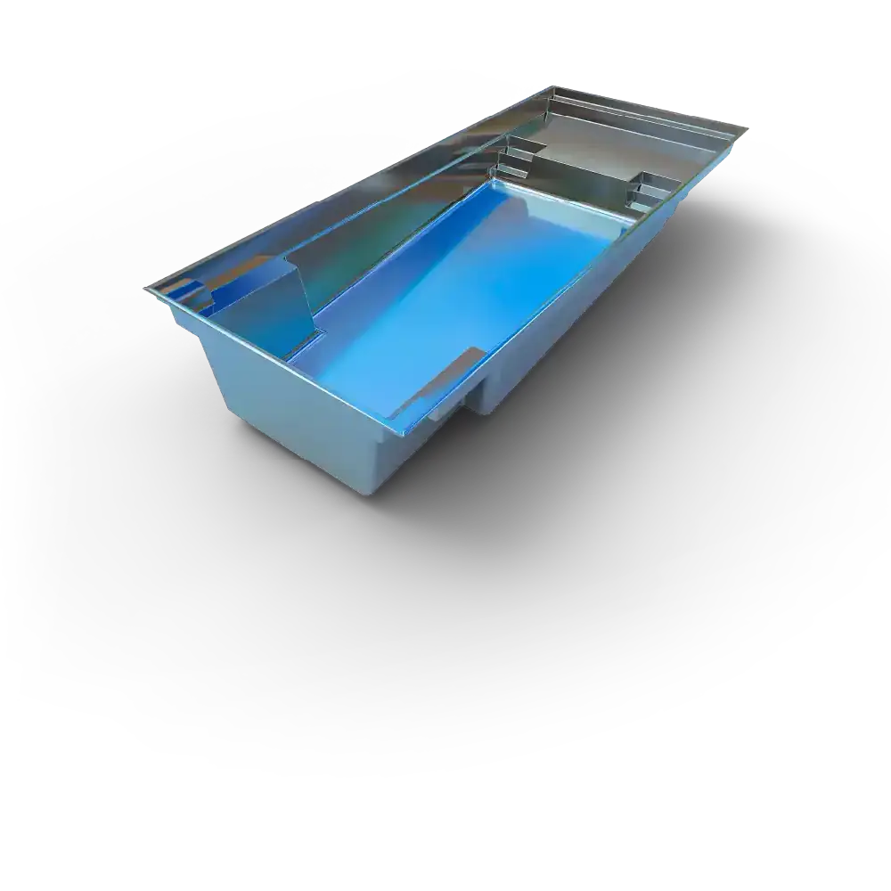 El Capitan backyard swimming pool - silver render